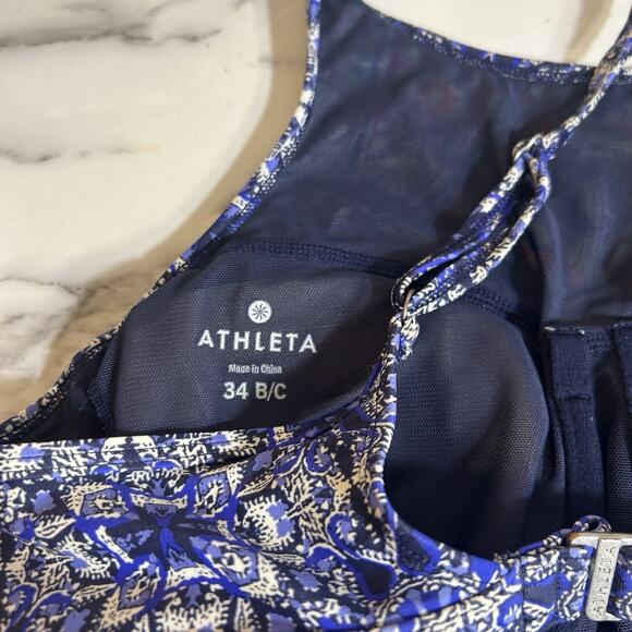 Athleta Maldives Bra Cup Tankini Bikini Swim Skirt Bottom Set 2 Piece Swimsuit S - Picture 5 of 8